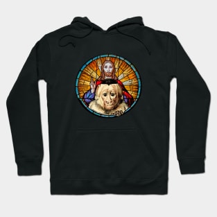 Jesus Christ and the little monkey Hoodie